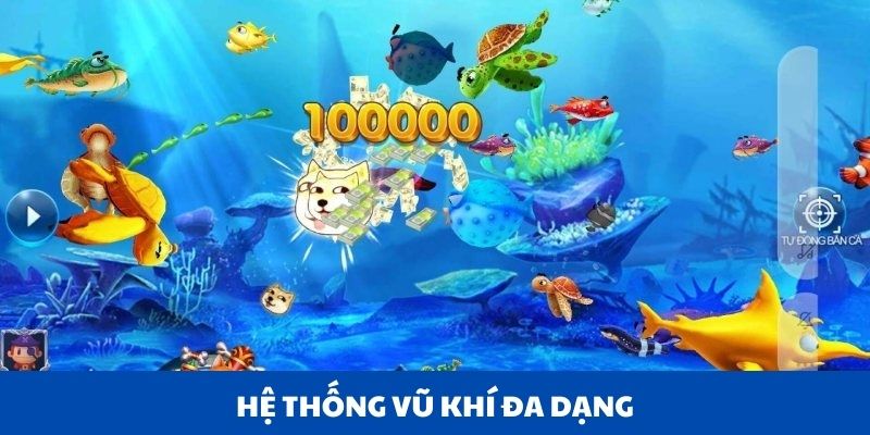 Hệ thống vũ khí bổ trợ đa dạng